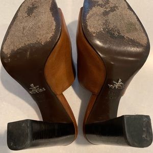 Prada leather mule sandals